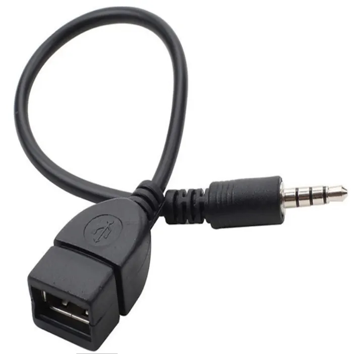 Adaptateur USB, femelle à Jack de 3.5mm, câble de convertisseur Audio