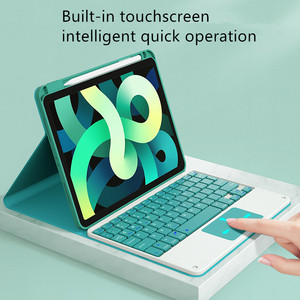 Funda con diseño funcional para teclado de iPad, carcasa con ranura para bolígrafo, Pro 11, Air4, 10, 9