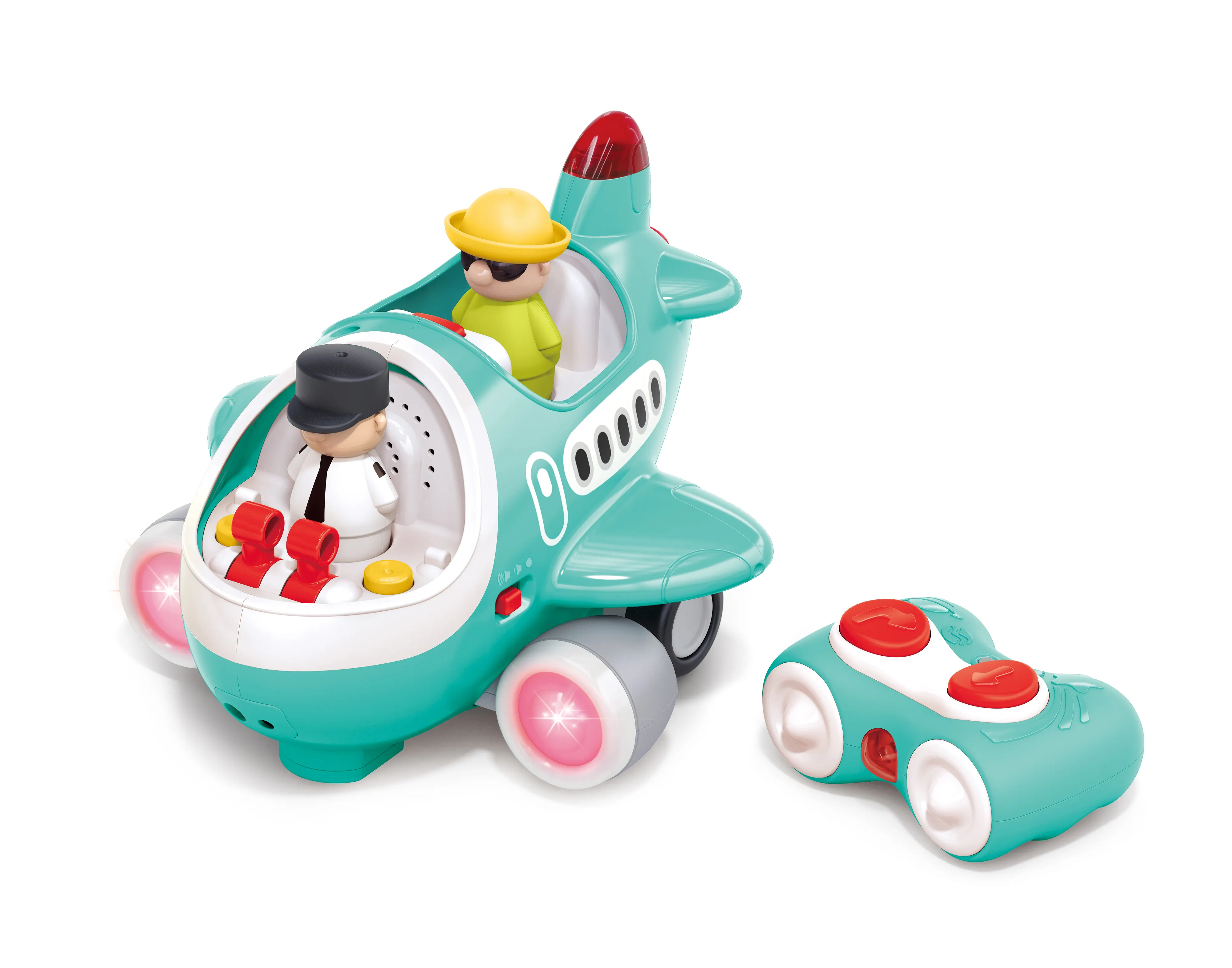 뜨거운 판매 아기 만화 장난감 2.4ghz 원격 제어 유도 비행기 장난감 적외선 rc 자동 이중 비행기 빛