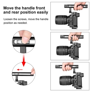 PULUZ Professional Video Camera Cage <strong>Filmmaking</strong> Rig With Handle <strong>Kit</strong> for Nikon Z6 / Z7 Cold Shoe Mount LED Light Microphone - Product Image 5