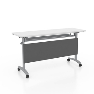 现代风格可折叠培训学生台办公会议桌免费拼接学生专业咨询台 - Product Image 1