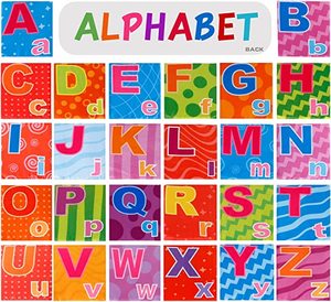 26 PCSベビーソフトアルファベットカードABCラーニングフラッシュカード収納バッグ付きウォッシャブルソフトレター初期教育布本 - Product Image 3