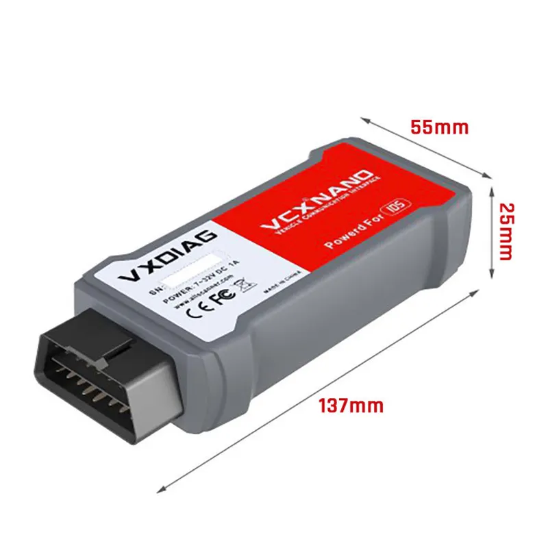 Adaptador obd VX-DIAG VCX Nano conector obd para F-ord/M-azda 2 em 1 com IDS V122 OBD 2 Ferramenta de Diagnóstico para Navio de Carro de EUA/REINO UNIDO/E