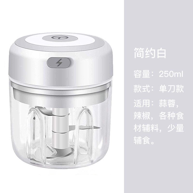 Couteau blanc trois pièces 250ml