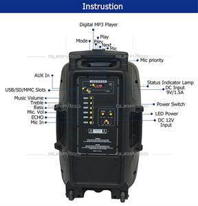 12a boombox ספורט נייד כוח גבוה עבור פנימי & חיצוני שימוש חיצוני מודול מגבר רמקול פעיל לכנסים