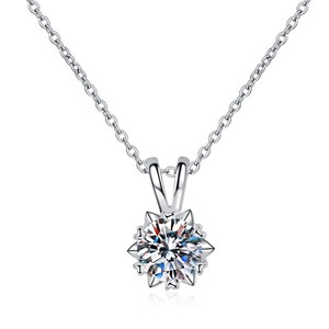 יהלום moissanite vs שרשרת זיכרון עבור הזמנה אישית זול עם Vvs יהלום vvs