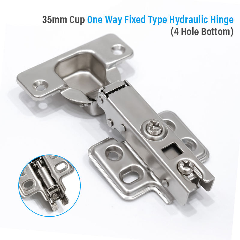 35mm cup one way fixed type hydraulic hinge(4 hole bottom)