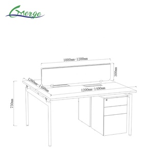 Bàn <span class=keywords><strong>l</strong></span>àm việc văn phòng hiện đại kiểu chữ <span class=keywords><strong>L</strong></span>, thiết kế công thái học, chất <span class=keywords><strong>l</strong></span>ượng cao, dành cho 2 người, thương hiệu Glory Merge. - Product Image 5