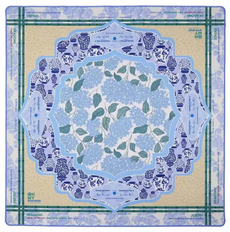Blue blue and white