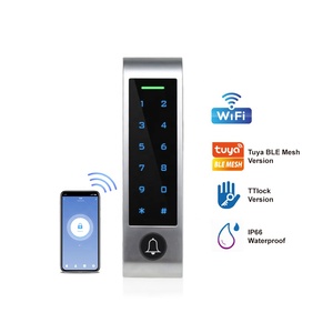 IP66 Waterproof Wireless TTLock Remote Control Smart Door Lock Standalone Keypad RFID Tuya WIFI Access Control Reader Door Bell