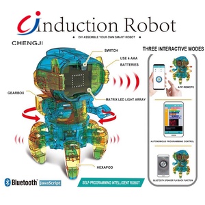 Jueguetes教育用プラスチックDIYプログラミングロボットサポート、キッズゲーム誘導RCステムロボットへのギフト - Product Image 3