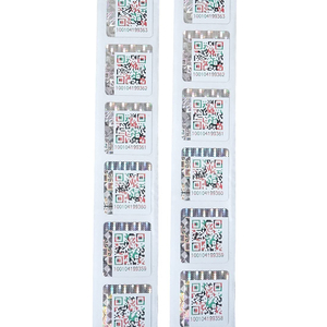 Máquina de pegatinas de holograma de seguridad 3D personalizable Excelente trazabilidad Material PET Etiquetas de código QR para uso de rímel - Product Image 6