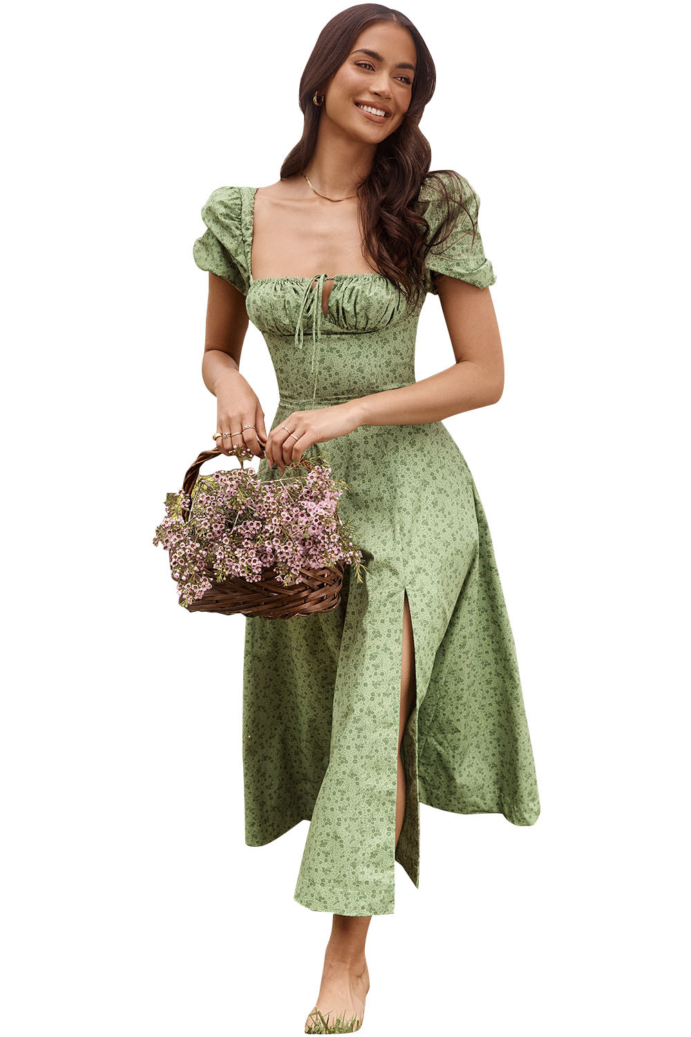 Green background with small green dots