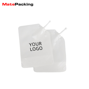 Dökün paketi Doy büküm yeniden kullanılabilir özelleştirilmiş emzik kese sıvı temizle pencere ile 100ml ambalaj 1l Spouted çanta 500ml Doypack - Product Image 1