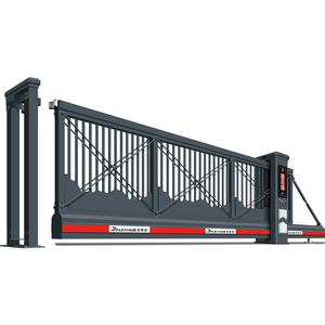 Ngoài trời lối vào đường lái xe an ninh kim loại công nghiệp chính cửa trượt tự động Heavy Duty cantilever cửa trượt - Product Image 1