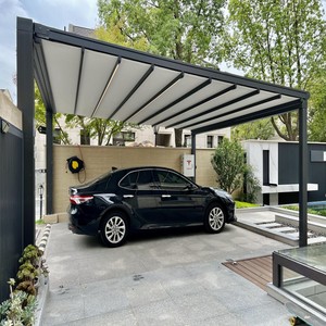 Fabbrica all'aperto aperto tipo padiglione automatico in PVC tettoia retrattile tetto parasole e sistema antipioggia in metallo tenda pieghevole - Product Image 1