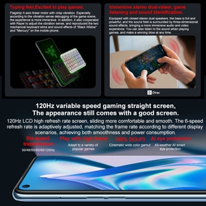 新製品のアイデア2022 OnePlus Ace Racing 5Gグローバル携帯電話12GB + 256GB Face Unlock Octa Core 5G One Plusスマートフォン