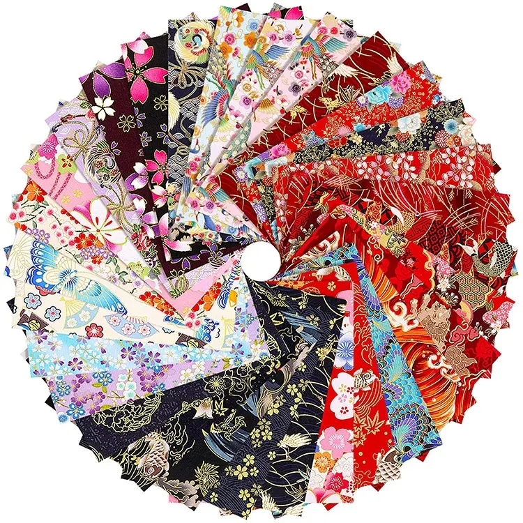 Vente en gros bandana japonais imprimé écharpe d'emballage cadeau bandana personnalisé