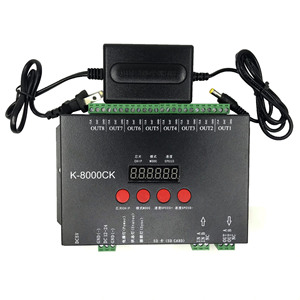 8 porte di uscita LED Controller K-8000C K-8000CK SD auto-programmazione cambio modalità LED Controller