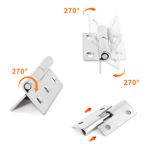 Thép không gỉ 270 độ có thể tháo rời bản lề Heavy Duty kim loại có thể tháo rời cờ bản lề cho đồ nội thất nhà bếp cửa tủ hộp gỗ - Product Image 2