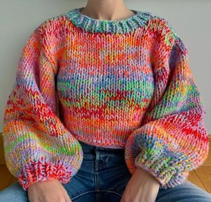 女式套头衫春秋针织定制模特套头衫尺寸款式定制 - Product Image 1