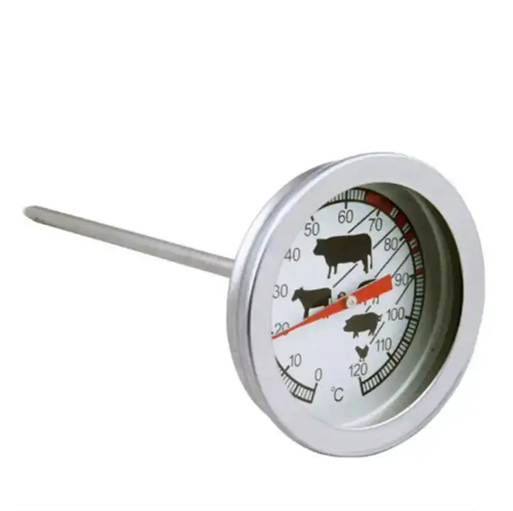 B10 0-120 Grad Neues Edelstahl-Rindfleisch-Grill thermometer Lebensmittel-Spezialsonden-Kaffee milch thermometer