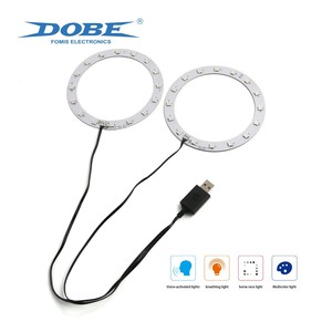 DOBE fabrika doğrudan tedarik renkli aydınlık ışık halkası PS5 ince Pro oyun konsolu için atmosfer ışığı RGB LED ışık şerit dekor - Product Image 2