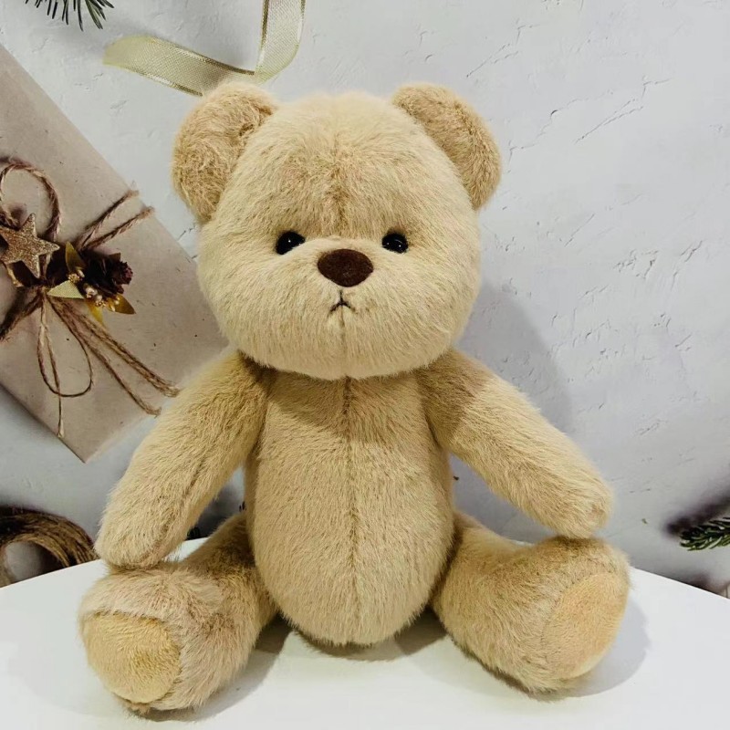 สีชานมหน้าหยิกเปล่าทำด้วยมือแท้30ซม