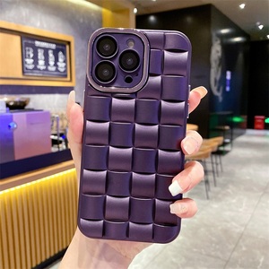 豪华设计智能手机外壳适用于iPhone外壳14 13 12 11 Pro max光泽tpu手机后盖流行3D手机外壳