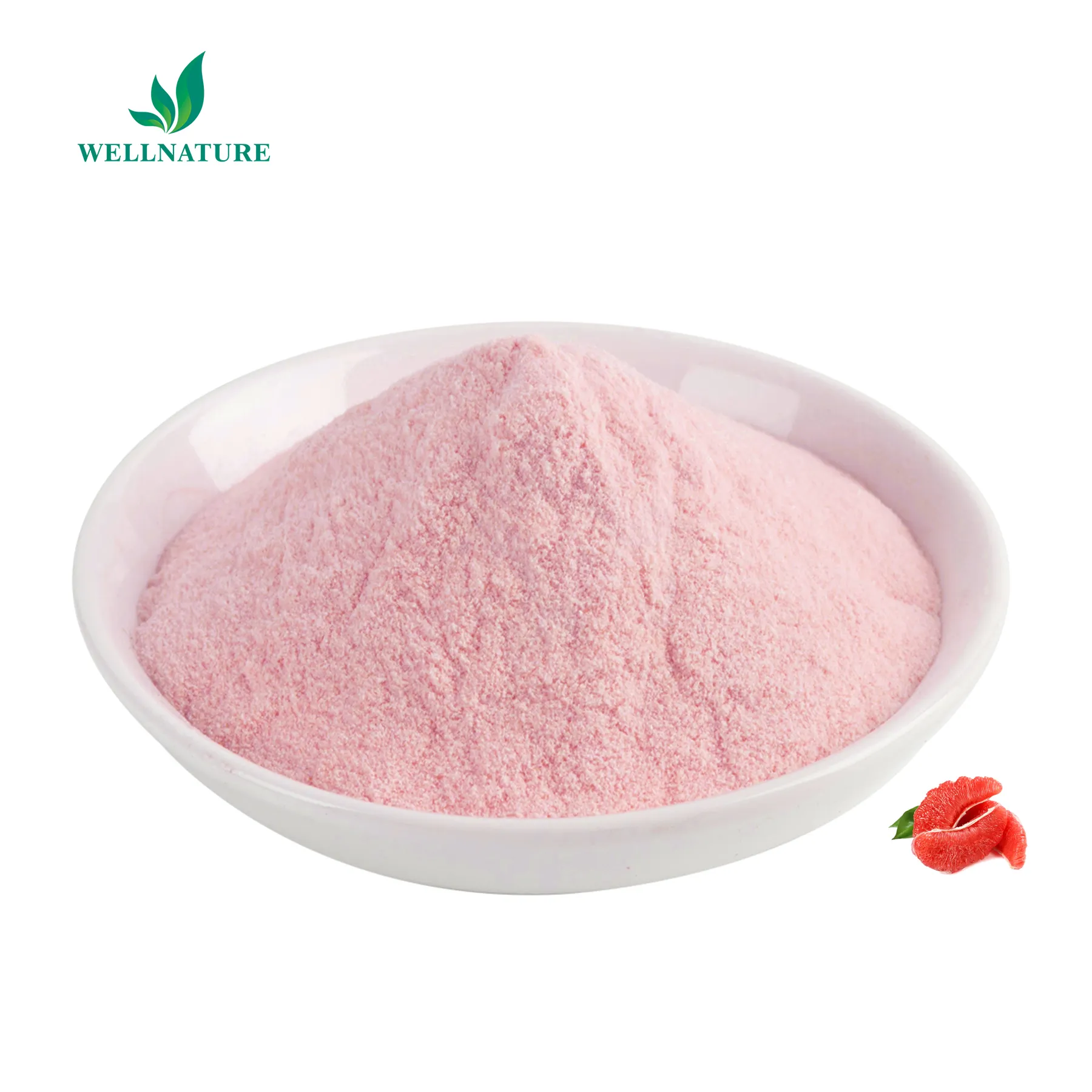 Polvo de jugo de fruta de pomelo rojo rosa de grado alimenticio natural fresco
