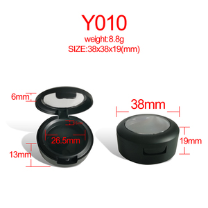 Y010 Matte Black Skylight Monochrome Empty Eyeshadow Palette Empty Eyeshadow <strong>Compact</strong> Empty Eyeshadow <strong>Compact</strong> <strong>Make</strong> up Packaging - Product Image 3