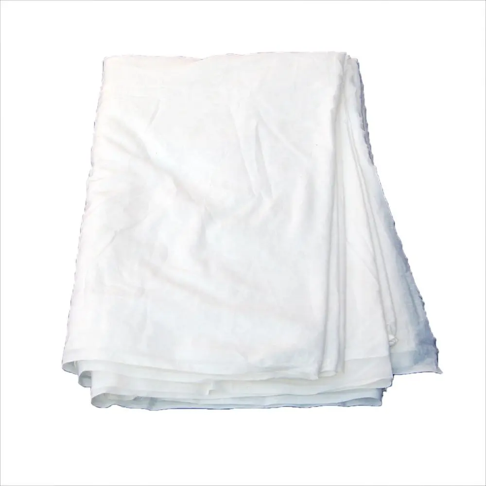 Tecido voile de algodão branco feito à mão por fabricante indiano, tecido liso de malha para uso doméstico, artesanato em corrida, atacado