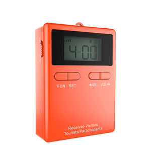 Sistema de transmisión de audio de susurro de voz de guía turístico inalámbrico para iglesias escuelas fábricas de capacitación UHF de 20 canales - Product Image 2