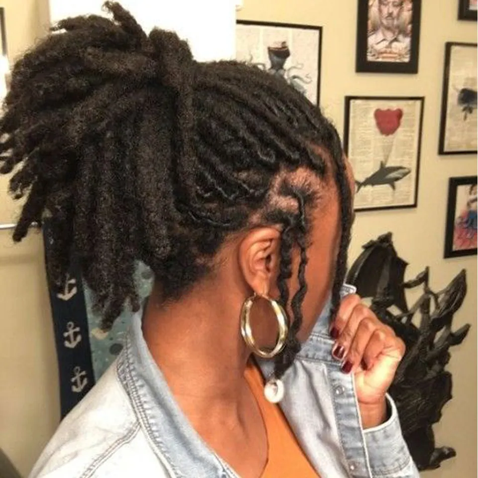 Joedir Großhandel Remy Dreadlock Flechten Haar Natürliche Häutchen Aligned Jungfrau-haar Afro Verworrene 100% Menschliches Haar Dreadlock Verlängerung