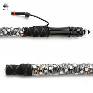 4ft LED kırbaç ile 300 renk ve 200 desenler uzaktan kumanda güvenlik bayrağı can am x3 maverick bayrağı - Product Image 3