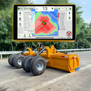 3 metros gps arroz campo nivelador laser grader trator terra nivelamento fazenda uso máquina plana 3 pontos rebocado terra em movimento