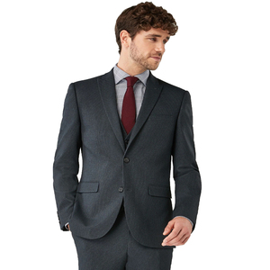 Estilo coreano Moda Hombre Oficial Conjunto de 2 piezas Traje de negocios Trajes para hombre