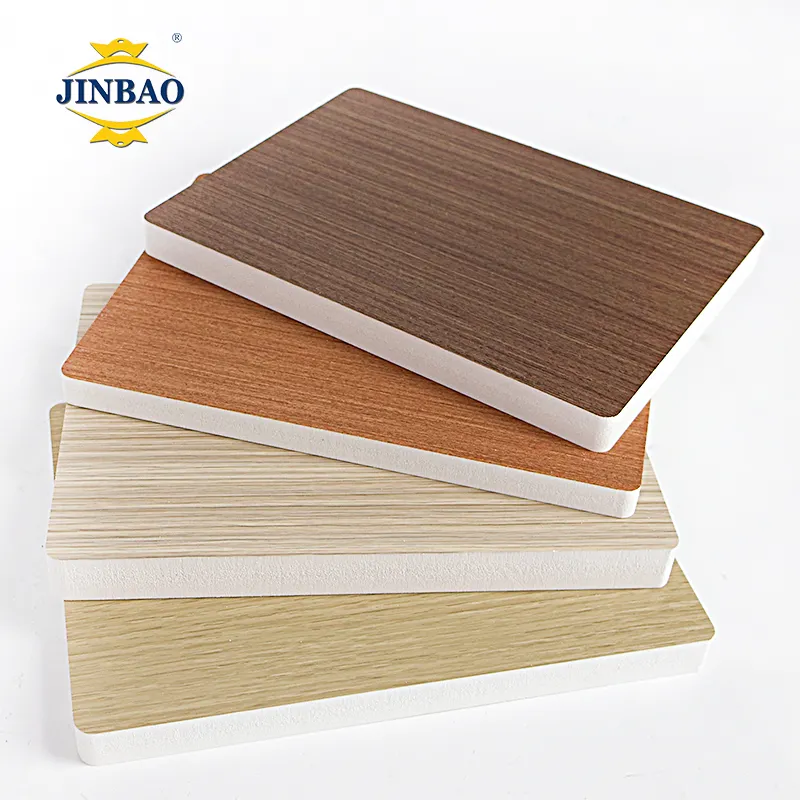 JINBAO mobiliário por atacado 5 15 17 18mm forex core à prova de fogo plástico celuka pvc marble sheet pvc foam board for cabinet kitchen