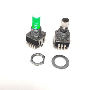EC12 RGB Schiebeschalter Led-Codierer Rotationspotentiometer Inkrementeller Rotationscode 24 Dämpfer mit beleuchteter Welle - Product Image 1