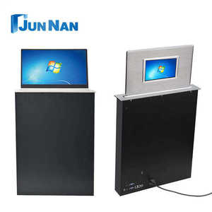 High Quality Super Slim Touch Screen Motorized <strong>LCD</strong> <strong>Monitor</strong> with Audio Lift for Conference Room <strong>Video</strong> System - Product Image 3