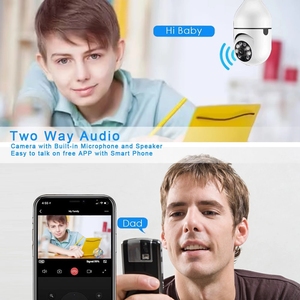 2MP risoluzione HD sunisee sicurezza interna Pet monitoraggio Wifi lampadina telecamera sensore di movimento senza fili Pan Tilt telecamera di sicurezza - Product Image 4