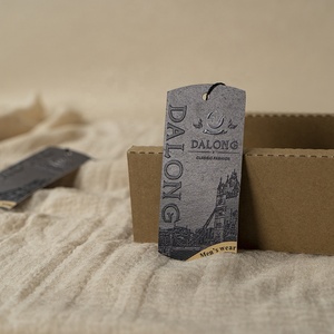 <strong>Custom</strong> Hole Punch Luxury Recycled Paper Garment Seed Key Chain Kraft Label Clothing <strong>String</strong> Waterproof Hang <strong>Tags</strong> - Product Image 2
