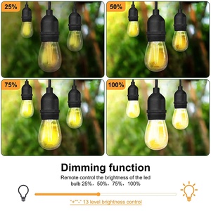 Außen dimmer für Lichterketten, kabellose Fernbedienung Dimmer 50Ft Abstand Auto Off Switch Timer für LED oder Glühlampe - Product Image 3