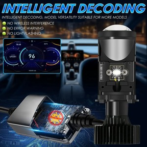 Yobis sıcak satış Y6 LED far projektör Lens 140W 26000LM otomatik LED H4 yüksek işın düşük işın Mini bi-led far ampulü için araba - Product Image 3