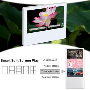 Customize Size Elevator <strong>LCD</strong> Advertising <strong>Display</strong> Wall Mount CMS <strong>Control</strong> Digital Signage Split Screen 21.5/19/18.5/15/13.3/10&quot;