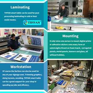 Tf1325 1.3M 2.5m Vinyl ứng dụng bảng 1.3M chiều rộng phẳng Applicator cán máy lạnh Báo Chí Hướng dẫn sử dụng Laminator - Product Image 3