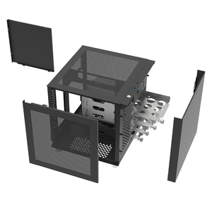 Ev ofis depolama masaüstü nas Pc sunucu kasası 4 Bays NAS sunucu durumda 11.3L usb3.0 destek SFX PSU - Product Image 1