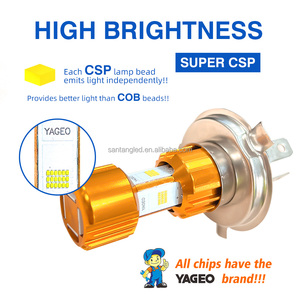 MOTOLED motosiklet H4 LED far aydınlatma sistemleri baba20d H6 yüksek parlaklık CSP - Product Image 3
