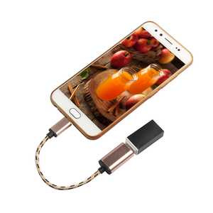 ไนลอน Braided Micro USB 3.0สายเคเบิล OTG บนอะแดปเตอร์อะแดปเตอร์หญิง Micro B ชาย - Product Image 5