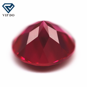 4.0mm-14mm rotondo taglio naturale coltivato rosso rubino pietre preziose sciolte forma rotonda laboratorio coltivazione di gemme di rubini rosso sangue